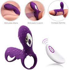 Vibrating Dual Cock Ring Vibrator Clit Stimulator Enhancer Sex Toys Men  Couple | eBay