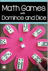 Spring Math Games With Dice And Dominos Spring Math Games Math Center Games Spring Math
