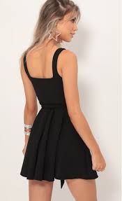 Party Dresses Key West A Line Dress In Black In 2020 A Line Dress Dresses Party Dress