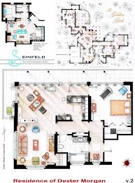 As Seen On Tv Floor Plans From Famous Television Series Rendered Floor Plan Apartment Floor Plans Floor Plan Design
