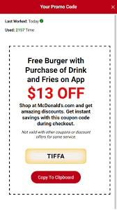 It may be the problem at your end or at the. Coupons For Mcdonald S For Android Apk Download