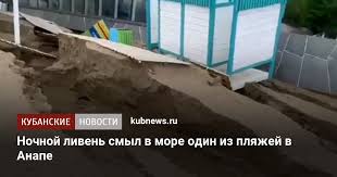 Ветер закручивается против часовой стрелки, поэтому дождевые тучи перемещаются от азовского моря к черному и далее по кругу. 17 06 2021 10 39 Nochnoj Liven Smyl V More Odin Iz Plyazhej V Anape