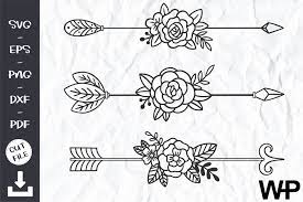 Download Floral Arrows Svg Boho Svg Arrow Svg Graphic By Wanchana365 Creative Fabrica