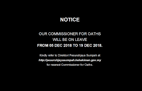 Do you swear the contents of this affidavit as subscribed by you are true? in every case, the deponent must be physically present before the commissioner for oaths. Commissioner For Oaths Kuching Sarawak Home Facebook