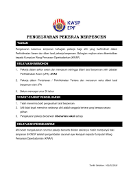 Pengeluaran kesemua simpanan bahagian pekerja. Risalah Peng Pekerja Berpencen Di Myepf 31122017