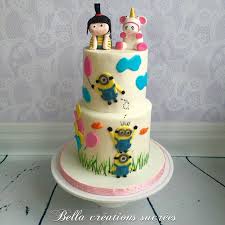 We have a simple minion cake tutorial as well as our members' minion cakes for design inspiration. Agnes Despicable Me Cake Birthday Cake Girls Unicorn Birthday Cake Minion Birthday Cake