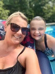 Pool day with my little water dog!