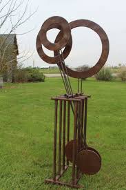 Consisting of 56 shipping containers over 2 floors with a central open event space, steel yard kelham offers bespoke leases with easy in, easy out terms, making it an ideal. Rustic Sculpture Large Metal Yard Art Pendulum