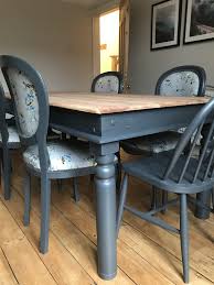 Dining Room Table And Chairs Upcycle Farrow And Ball Railings Upholstery Queen Ann Chairs Dining Table Upcycle Dining Room Table Upcycled Dining Chairs
