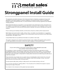 People found us searching for: Https Www Buildsite Com Pdf Metalsales Strongpanel Installation Instructions 1871429 Pdf