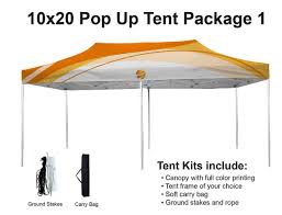 Customizable 10x20 canopy tents with fire and water resistant. 10 X 20 Pop Up Event Tent