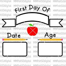 Download for free in png, svg, pdf formats 👆. Back To School Svg First Day Of School Board Fill In The Etsy First Day Of School School Diy Kindergarten First Day