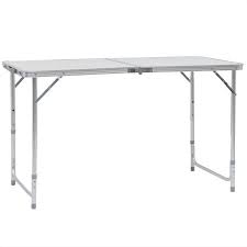 Laptop Desk Stand Portable Picnic Party Desk Folding Indoor Outdoor Table White Camping Kitchen Table Camping Table