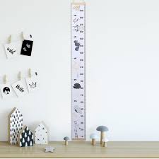 Us 7 63 23 Off Wooden Children Room Height Chart Nordic Style Roll Up Home Bedroom Nursery Wall Hanging Measure Ruler Child Kids Growth Diy In Wall