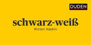 Hol dir das transparente bild schwarz weiß symbol für deine grafikdesigns! Duden Schwarz Weiss Rechtschreibung Bedeutung Definition Herkunft