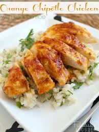 Wondering how to get juicy, grilled chicken breast every time? Orange Chipotle Chicken With Cilantro Rice Recipe Recipes Fabulessly Frugal Recipe Clean Eating Dinner Clean Eating Recipes Clean Eating Chicken Recipes