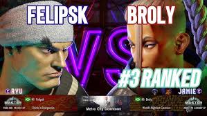 SF6 Felipsk (Ryu) Vs Broly (#3 Ranked Jaime)