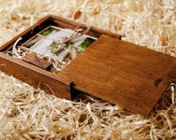 Wooden Box For Prints Usb Flashdrive 8 Gb Packaging For Wedding Photographers Color Dark Wood Photographer Packaging Wooden Boxes Usb Box