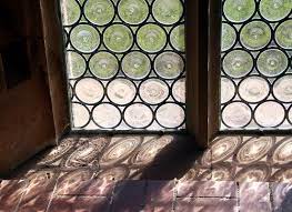Bullseye Glass Leaded Windows