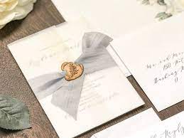 Vellum Wedding Invitation Set With Wax Seal Dusty Blue Ribbon Minimalist Elegant Modern Romantic Spring Summer Invite In 2021 Wedding Invitation Ribbon Wedding Invitations Romantic Timeless Wedding Invitations