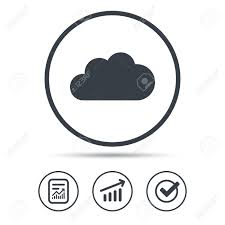 cloud icon data storage technology symbol report document