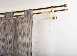 Learn how to make beautiful custom curtains without sewing with an easy tutorial including step by step instructions and video. Incasa 132 6 Inch Without Rings Curtain Double Rod O 0 8 Inch Lenght Without Rings 132 6 Inch Polished Brass Complete Amazon In Home Kitchen