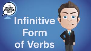 Verb + object + infinitive. Infinitive Form Of Verbs Youtube
