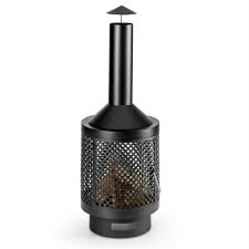 Der schornsteinfeger prüft vor dem ofenkauf die aufstellbedingungen: Blumfeldt Feuerstelle Essos Gartenofen Holzofen O45cm Gitterwand Stahlblech Schwarz Gemutlicher Kaminofen Fur Prasselnde Holzfeuer Im Garten Oder Auf Der Terrasse Online Kaufen Otto