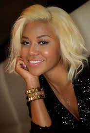 Cute Short Blonde Hairstyle For Black Women Blonde Hair Girl Hair Color For Dark Skin Short Hair Styles
