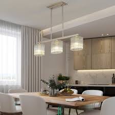 3 heads linear pendant light