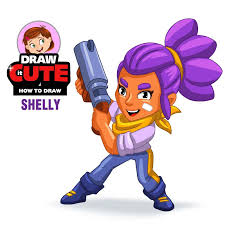 Learn how to draw surge from brawl stars. How To Draw Shelly Super Easy Brawl Stars Drawing Tutorial Draw It Cute