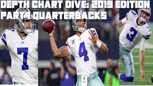 dallas cowboys 2019 depth chart dive part 1 quarterbacks sc show