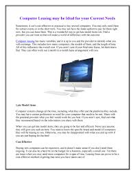 I am using eonasdan datetimepicker. Computer Leasing May Be Ideal For Your Current Needs By Hamilton Rentals Issuu