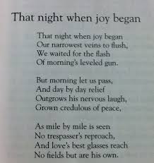 That Night When Joy Begin W H Auden Writing Poetry Poems Beautiful Words