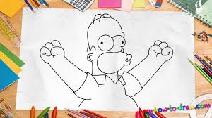 And it always gives great joy to work on an art project themed on your favorite tv show. How To Draw Homer Simpson Easy Step By Step Drawing Lessons For Kids Youtube