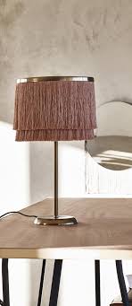 Nappa Fringed Table Lamp Table Lamps For Bedroom Table Lamp Home Decor