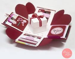 Anniversary Gift Explosion Box Love By Giuliapapercraftshop Exploding Box Card Explosion Box Exploding Box Template