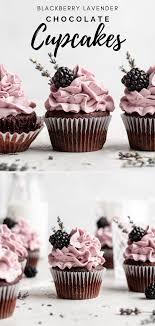 Blackberry Lavender Chocolate Cupcakes Food Duchess Recipe Cupcake Icing Recipe Cupcake Flavors Cupcake Recipes Chocolate