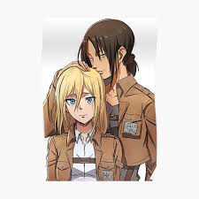 Ymir Posters Redbubble Planning to do a ymir x historia doujinshi for comic fiesta and here's a bit of a teaser.