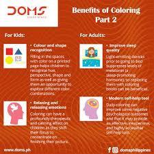 The main benefits of coloring for kids are: Facebook