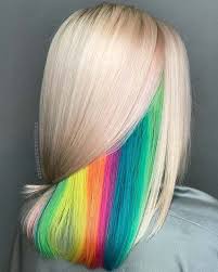 21 Unicorn Hair Color Ideas We Re Obsessed With Page 2 Of 2 Stayglam Hidden Hair Color Rainbow Hair Color Hidden Rainbow Hair