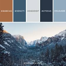 yosemite national park color palette 164 color inspo