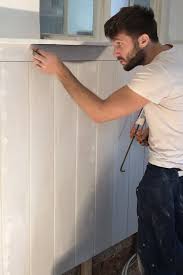 2440mm x 1220mm (8ft x 4ft) neatmatch is the labour saving way to cover walls and ceilings with the appearance of tongue & groove paneling without the problem of shrinkage. Diy Diaries How To Create Wood Panelling At Home