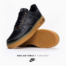 Black Air Force 1 Gum Sole Nike Air Force 1 Gum Sole Roupas Calca