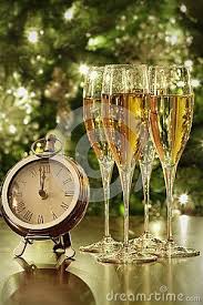 Champagne Glasses Clock With Lights Happy New Year Images Happy New Year Greetings Happy New Years Eve