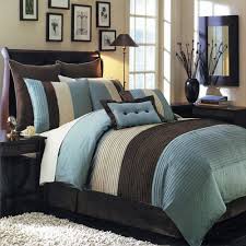 Hudson Teal Blue Olympic Queen Size Luxury 12 Piece Comforter Set Includes Comforter Bed Skirt Pillow Shams Decorative Pillo Brown Bedroom Home Bedroom Home