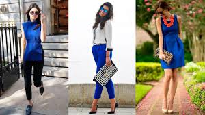 Traje azul con camisa blanca y. Como Llevar El Color Azul Electrico Hogarmania
