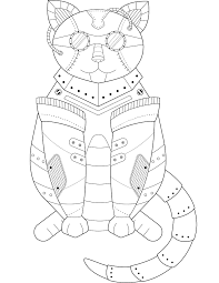 Free printable coloring sheets for kids. Steampunk Cat Coloring Page Free Printable Coloring Pages For Kids