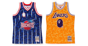 Moderators reserve the right to. A Detailed Look At The Bape X Nba Jersey Collaboration House Of Heat Sneaker News Release Dates And Features