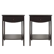 Ubesgoo Set Of 2 Nightstands Beside End Table Desk Storage Cabinet With Drawer Walmart Com Walmart Com